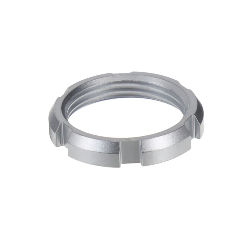 1 pcs : GEG.1E.240.LC - CONN NOTCHED NUT SILVER