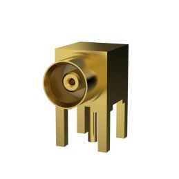 1 pcs : PCB.MCXFRAJ.A - MCX(F)RA FOR PCB MOUNT AU PLATIN