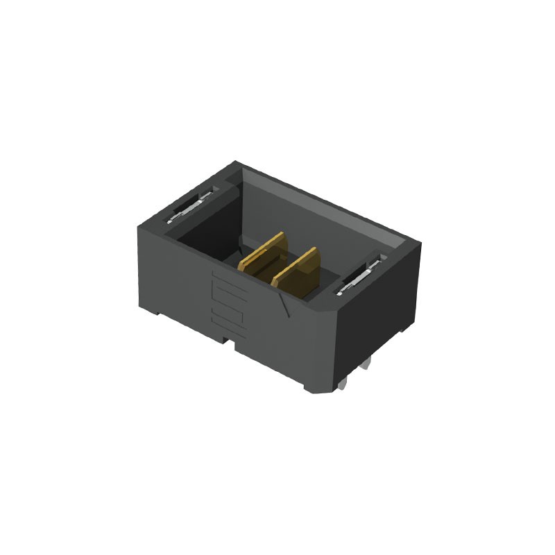 1 pcs : UMPT-02-01.5-G-V-S-W-TR - CONN HDR 2POS 2.00MM SMD SLDR