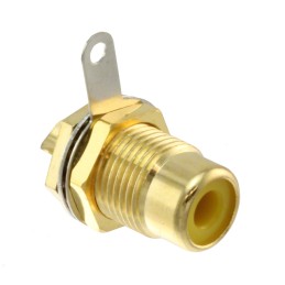 1 pcs : BPJR04AUX - CONN RCA JACK MONO 3.2MM PNL MT