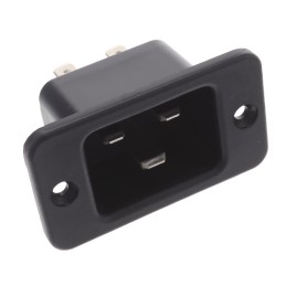 1 pcs : 6163.0003 - PWR ENT RCPT IEC320-C20 PANEL QC