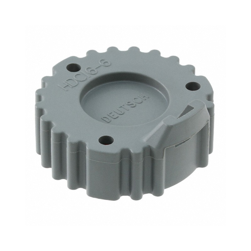 1 pcs : HDC16-6 - CONN PROTECTIVE COVER 6 GRAY