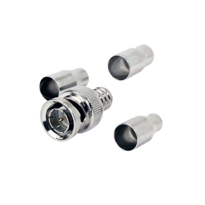 1 pcs : CBN-2125 - CONN BNC MALE 50 OHM 2PCCRIMPON