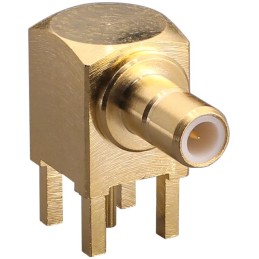 1 pcs : CONSMB002-G - CONN SMB JACK R/A 50 OHM PCB
