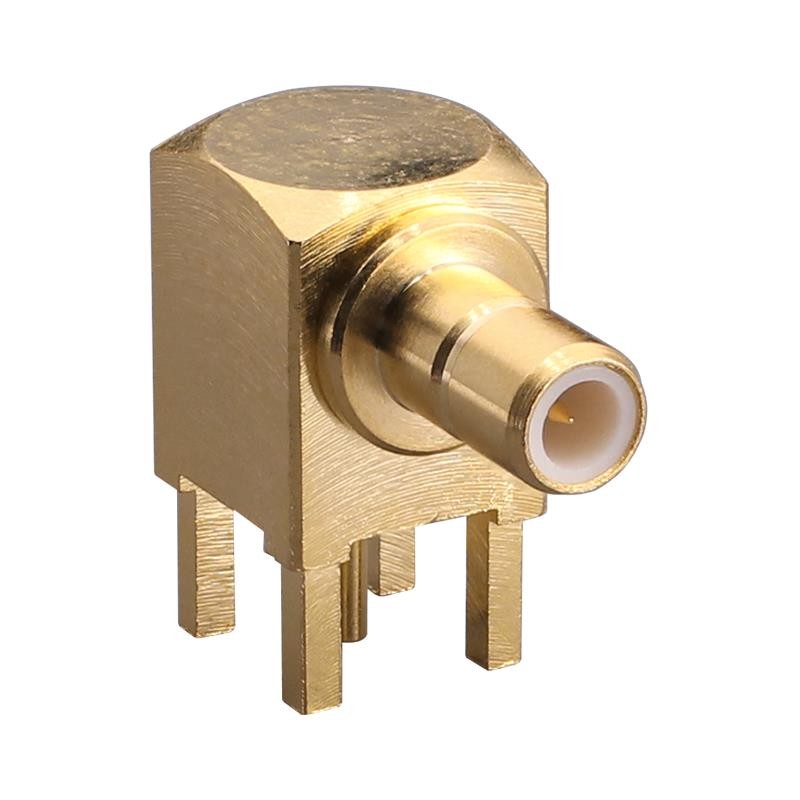 1 pcs : CONSMB002-G - CONN SMB JACK R/A 50 OHM PCB