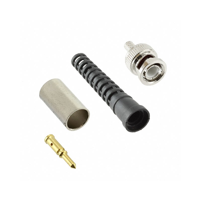 1 pcs : BU-P3791 - CONN BNC PLUG STR 50 OHM CRIMP