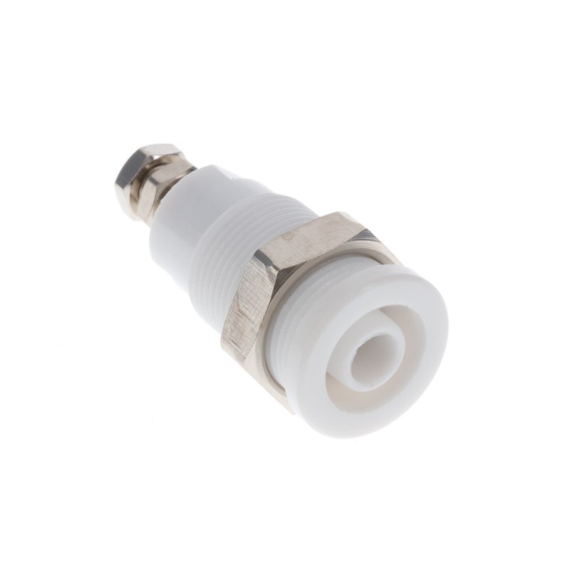 1 pcs : BU-P72930-9 - CONN BANANA JACK THRD WHITE