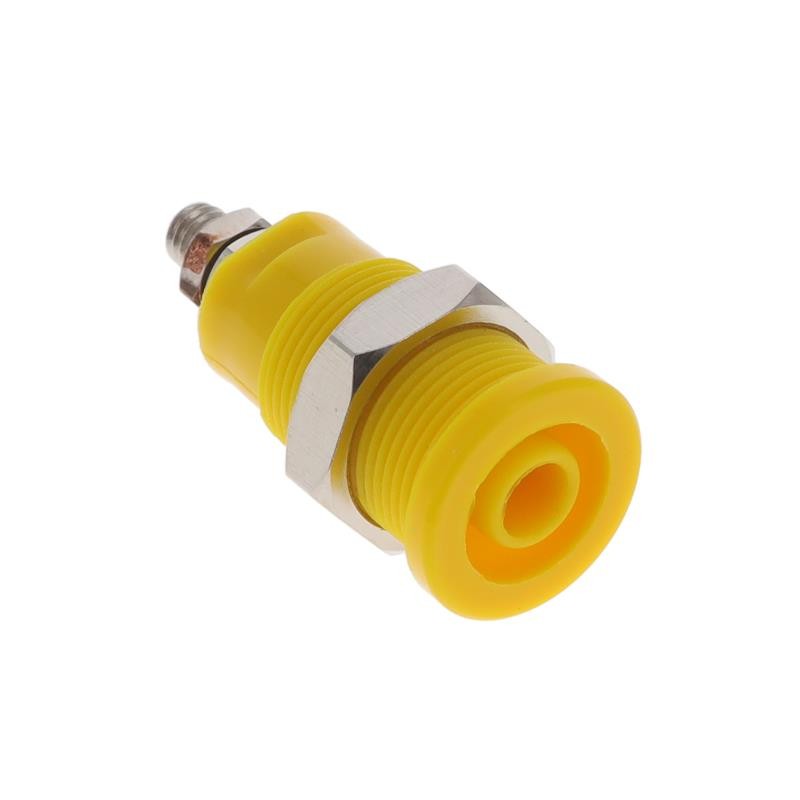 1 pcs : BU-P72930-4 - CONN BANANA JACK THRD YELLOW