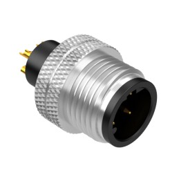 1 pcs : 50-01027 - M12 D-CODE 4POS PLUG MOLDING