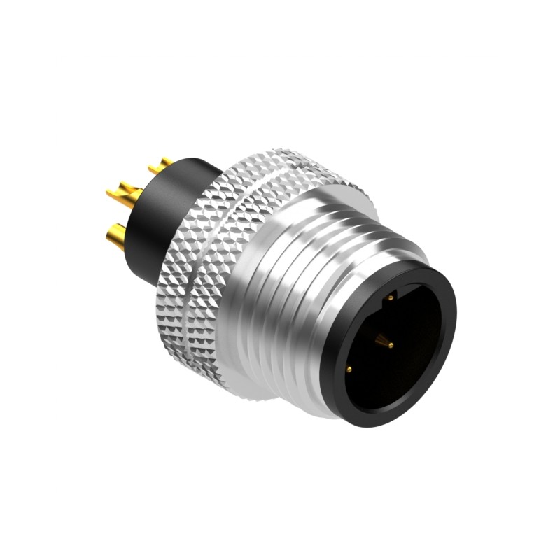 1 pcs : 50-01015 - M12 B-CODE 4POS PLUG MOLDING