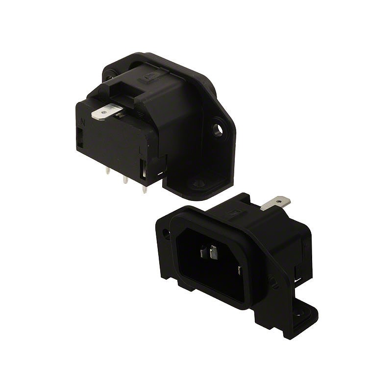 1 pcs : GSP1.9113.1 - PWR ENT RCPT IEC320-C14 PNL SLDR