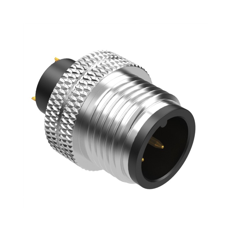 1 pcs : 50-00958 - CONN PLUG MALE 3P GOLD SLDR CUP