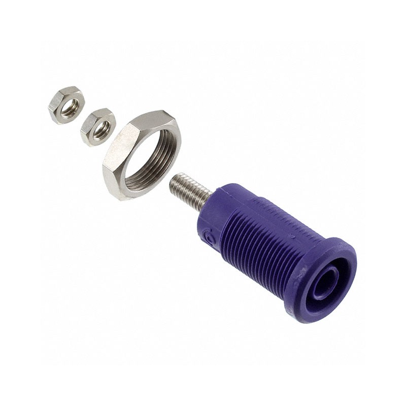 1 pcs : 72930-7 - CONN BANANA JACK THRD VIOLET