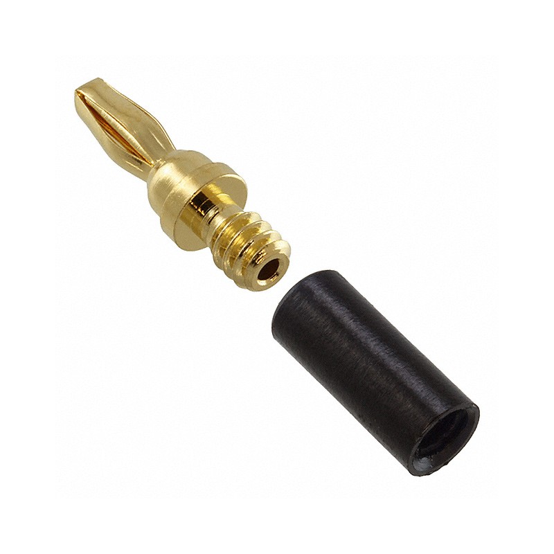 1 pcs : 3690-0 - CONN BANANA PLUG MINI SLDR BLACK
