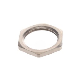 1 pcs : 1600417 - CONN HEX NUT M17 SILVER
