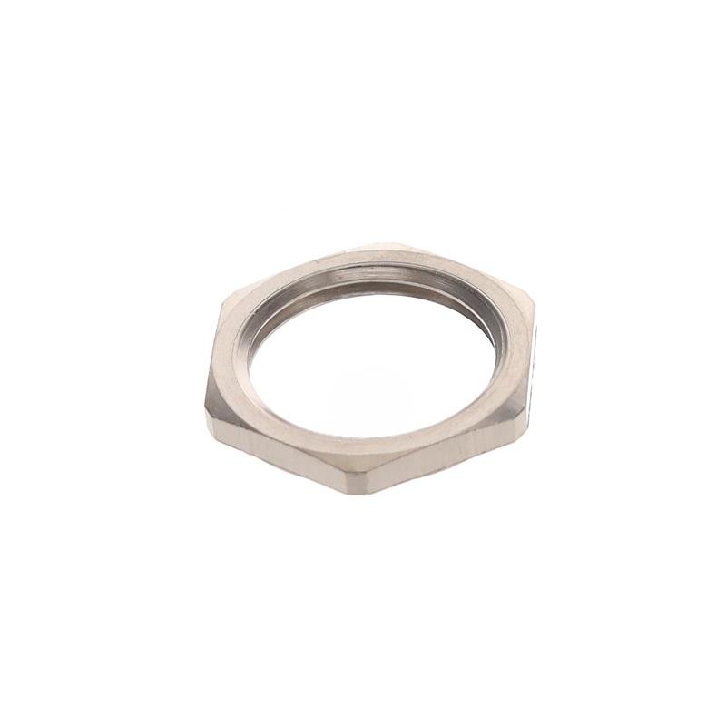 1 pcs : 1600417 - CONN HEX NUT M17 SILVER