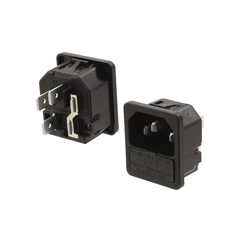 1 pcs : 6200.4315 - PWR ENT MOD RCPT IEC320-C14 PNL