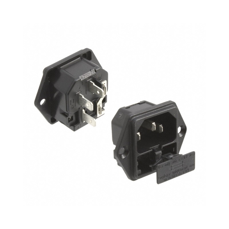1 pcs : 6200.2200 - PWR ENT MOD RCPT IEC320-C14 PNL