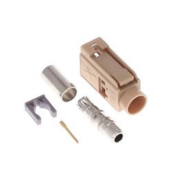 1 pcs : FK1FIG - FAKRA GEN 1 CODE I BEIGE FEMALE