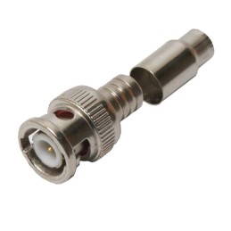 1 pcs : CBN-2110 - CONN BNC MALE 50 OHM 2PCCRIMPON