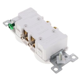 1 pcs : SQR42104WH - WR/TR 15A DUPLEX OUTLET RESI WH