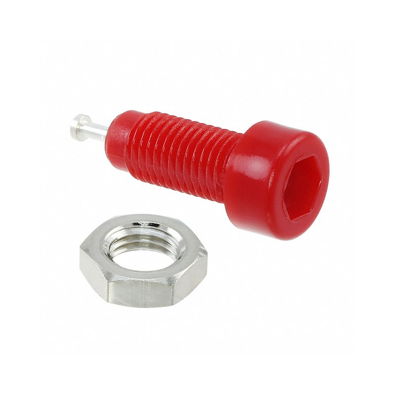 1 pcs : 6031 - CONN TIP JACK TURRET RED