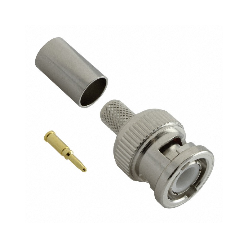 1 pcs : VB10-2031 - CONN BNC PLUG STR 75 OHM CRIMP