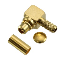 1 pcs : 0734150951 - CONN MMCX PLUG R/A 50 OHM SOLDER
