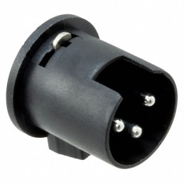 1 pcs : E3MSCQG - CONN MALE INSERT XLR 3P SLDR CUP
