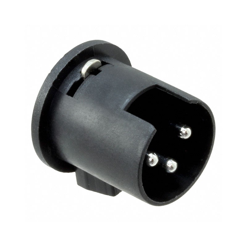 1 pcs : E3MSCQG - CONN MALE INSERT XLR 3P SLDR CUP