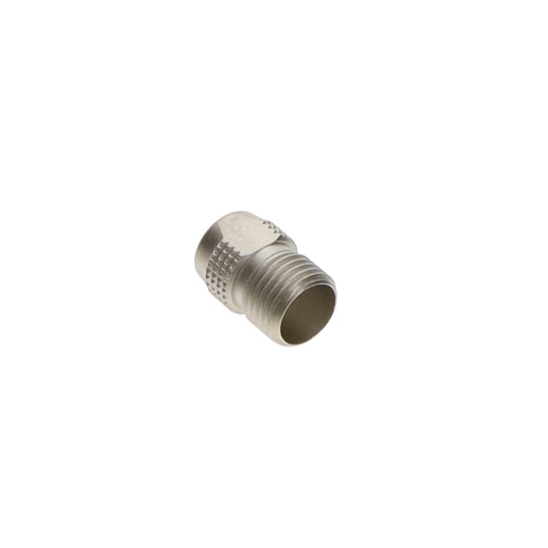 1 pcs : FFA.00.130.LN - CONN BACK-NUT COLLET SILVER