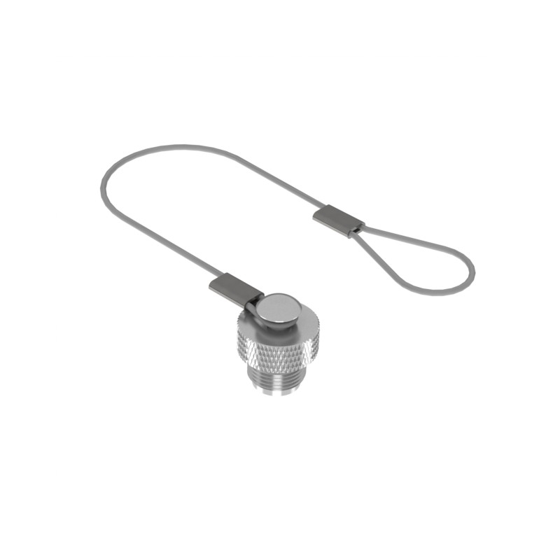 1 pcs : 55-00180 - CONN CAP M8 W/LEASH