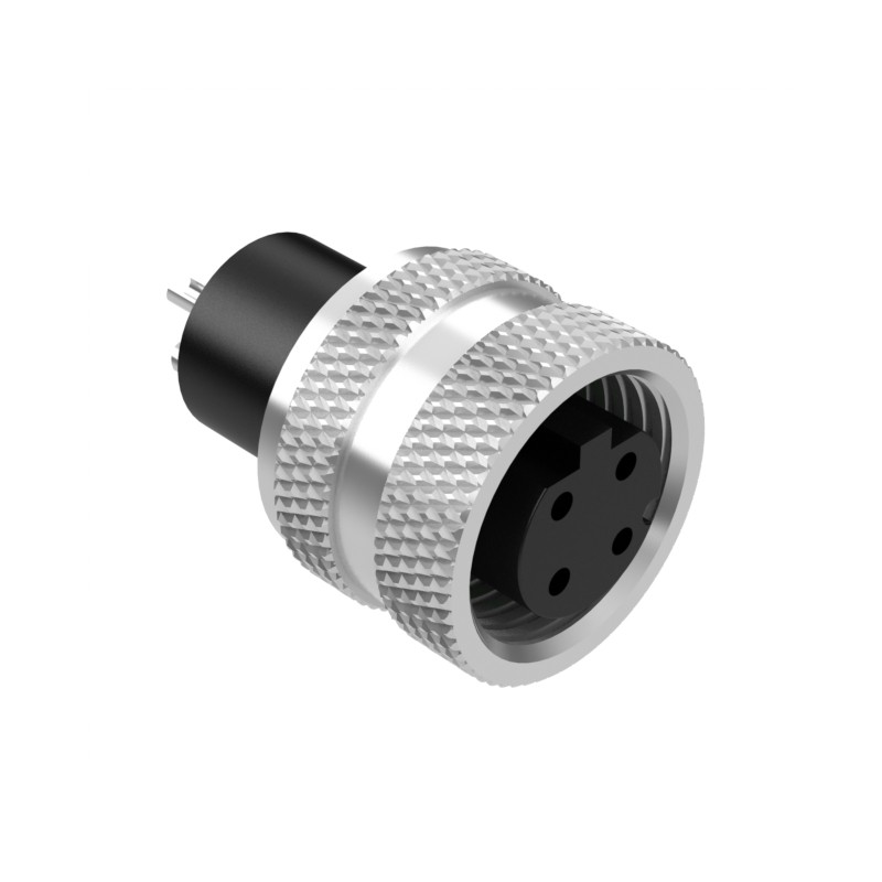 1 pcs : 50-01026 - M12 D-CODE 4POS RCPT MOLDING