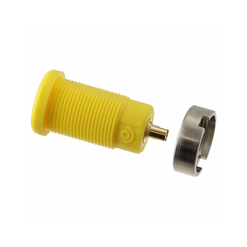 1 pcs : 5931-4 - CONN BANANA JACK SOLDER YELLOW