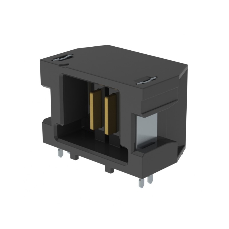 1 pcs : UMPT-02-01-L-RA-WT-M-TR - CONN HDR 2POS 2.00MM R/A SLDR