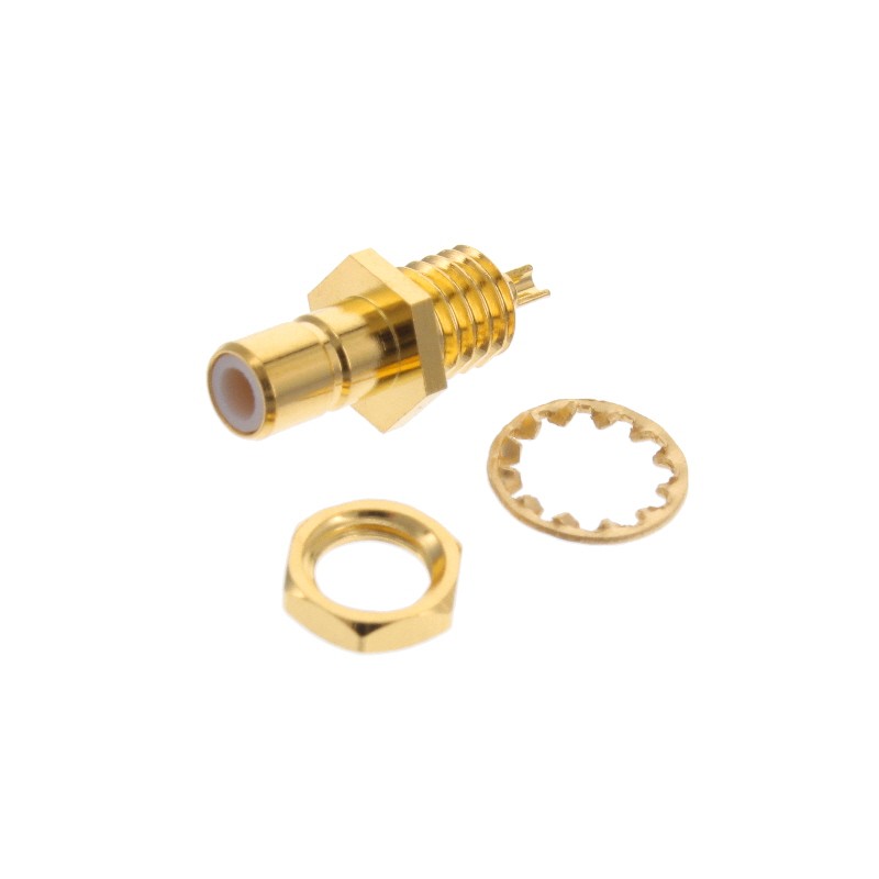 1 pcs : 1-1337480-0 - SMB FM BHSKT 50OHM GOLD PLTD
