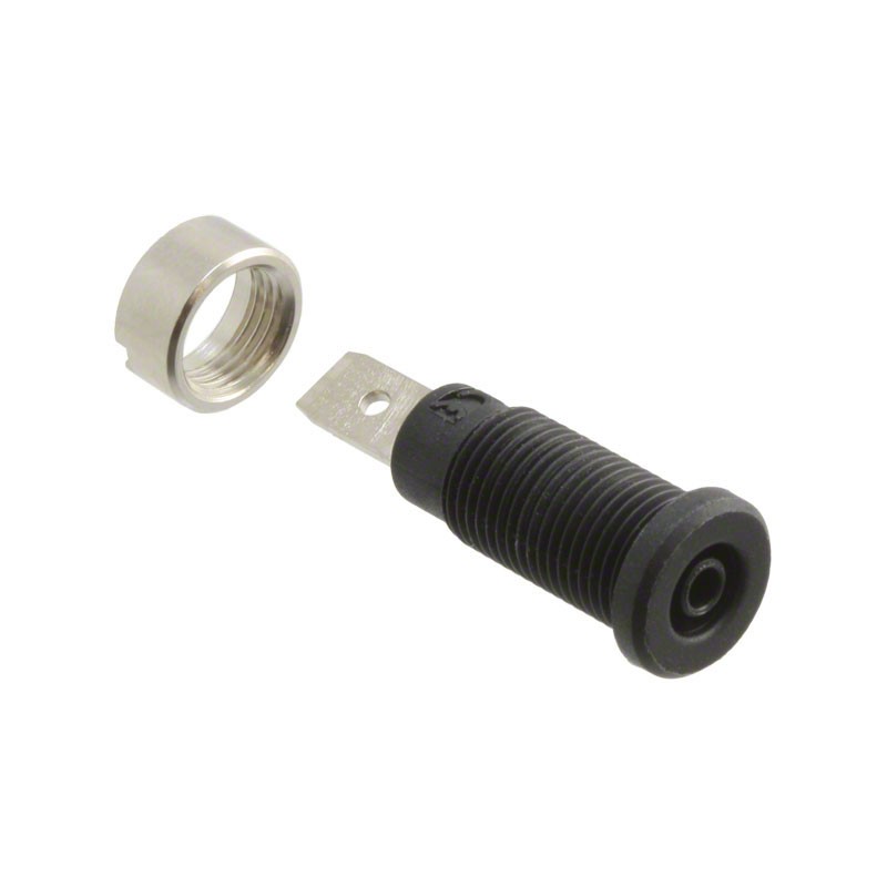 1 pcs : 72922-0 - CONN TIP JACK QUICK CONNECT BLK