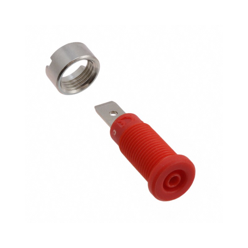 1 pcs : 72922-2 - CONN TIP JACK QUICK CONNECT RED