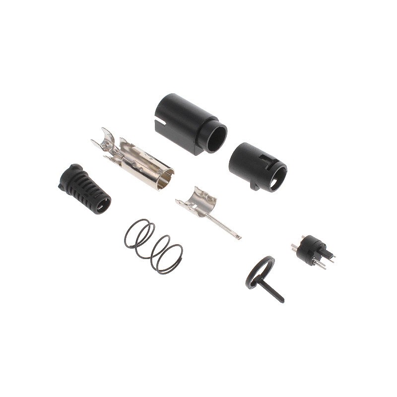 1 pcs : KMDLAX-4P - CONN PLUG MALE MINI DIN 4POS SLD