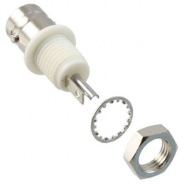 1 pcs : 1-1337447-0 - CONN BNC JACK STR 50 OHM SOLDER