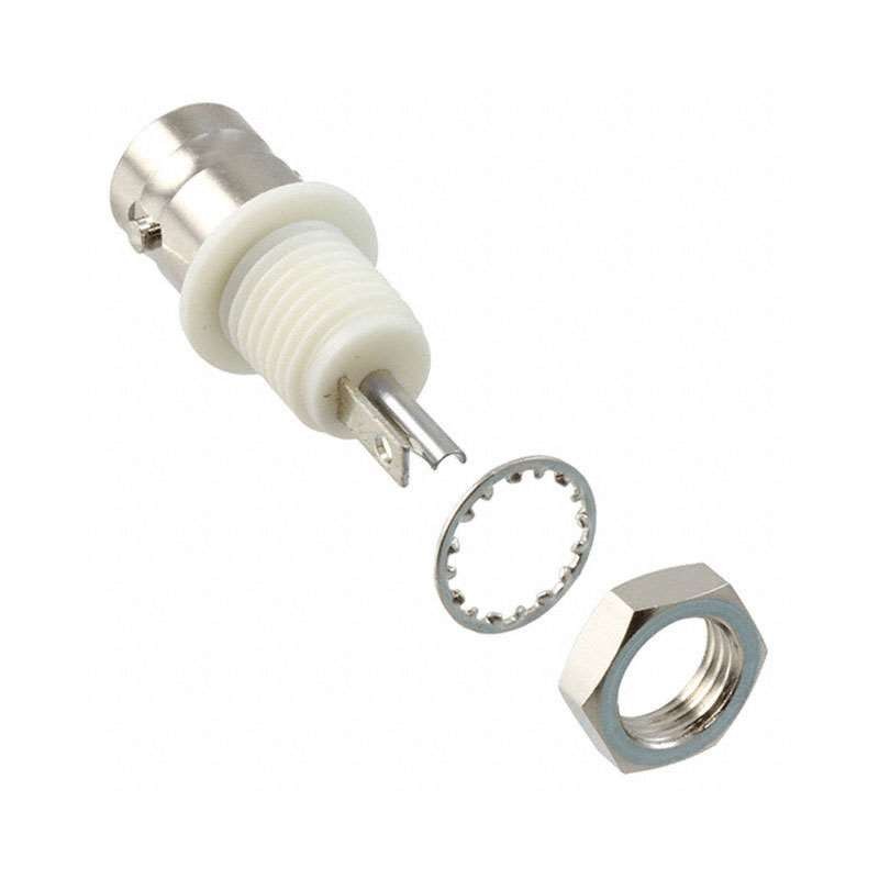1 pcs : 1-1337447-0 - CONN BNC JACK STR 50 OHM SOLDER