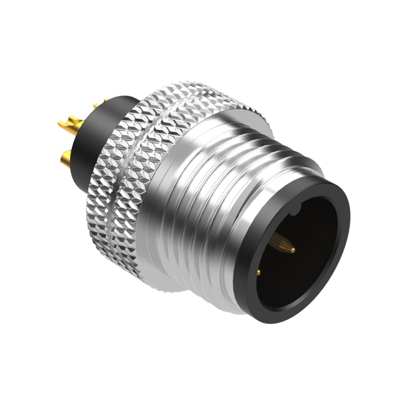 1 pcs : 50-00959 - CONN PLUG MALE 4P GOLD SLDR CUP