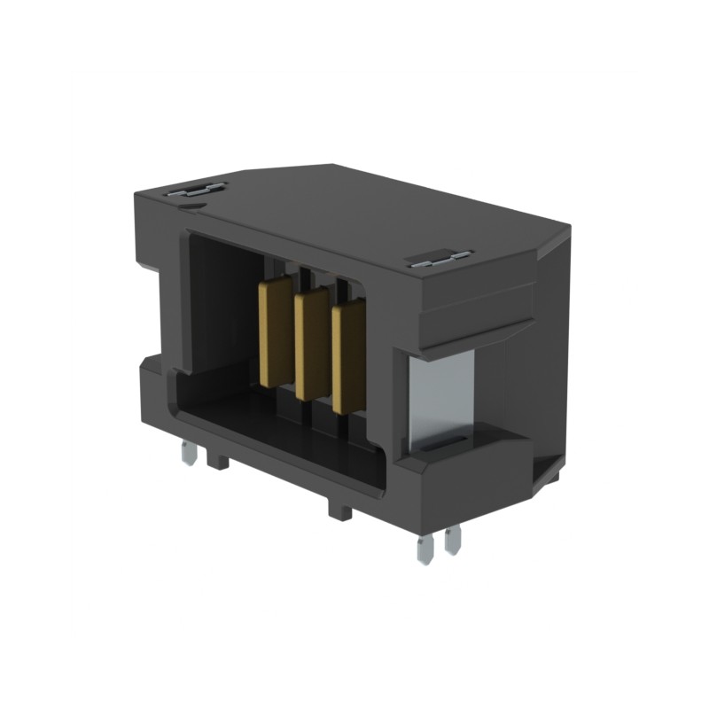 1 pcs : UMPT-03-01-L-RA-WT-M-TR - CONN HDR 3POS 2.00MM R/A SLDR