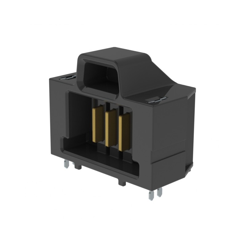 1 pcs : UMPT-03-01-L-RA-WT-P-TR - CONN HDR 3POS 2.00MM R/A SLDR