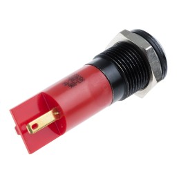 1 pcs - RS PRO Red Panel Mount Indicator, 14mm Mounting Hole Size, Solder Tab Termination, IP67