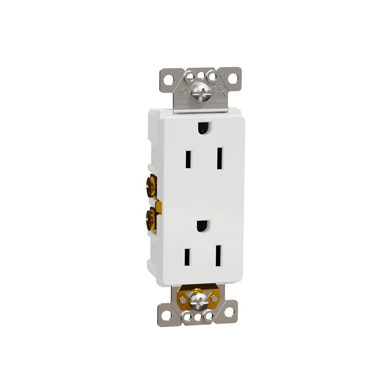 1 pcs : SQR44102WH - TR 15A RECEPTACLE RESI WH
