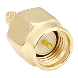 1 pcs : CONSMA007-G - CONN SMA PLUG STR 50 OHM SOLDER