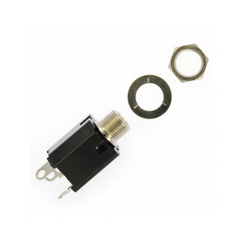 1 pcs : 112BX - CONN JACK STEREO 6.35MM PNL MNT