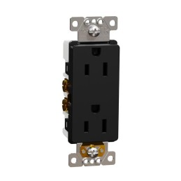 1 pcs : SQR44101BK - TR 15A RECEPTACLE RESI BK