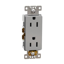 1 pcs : SQR44101GY - TR 15A RECEPTACLE RESI GY